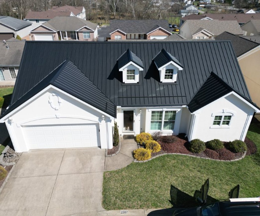 Metal Roofing completed by Platinum Home Exteriors, an Amish roofing company in Holmes County, Ohio