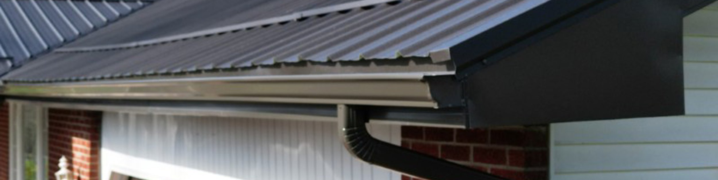 Seamless gutters and downspout installed by Platinum Home Exteriors