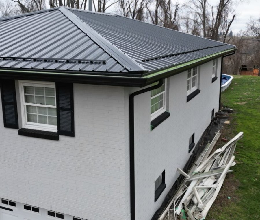 Seamless aluminum gutters installed by Platinum Home Exteriors