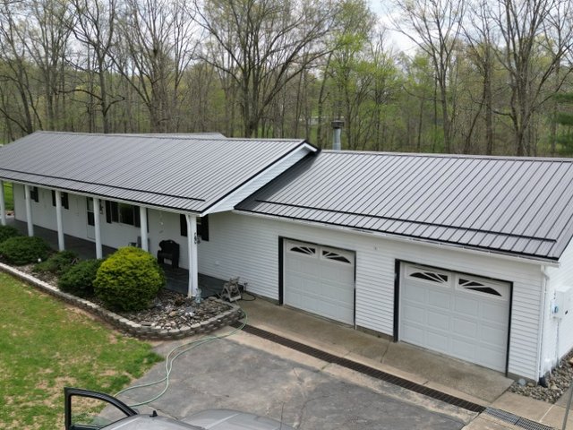 Metal roofing project completed by Platinum Home Exteriors