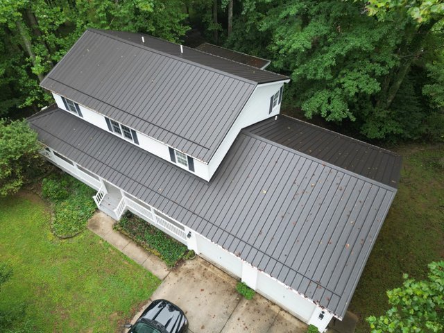 Metal roofing project completed by Platinum Home Exteriors