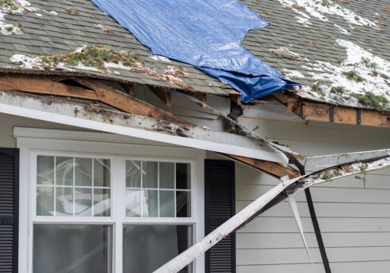 Storm damage roof repair completed by Platinum Home Exteriors