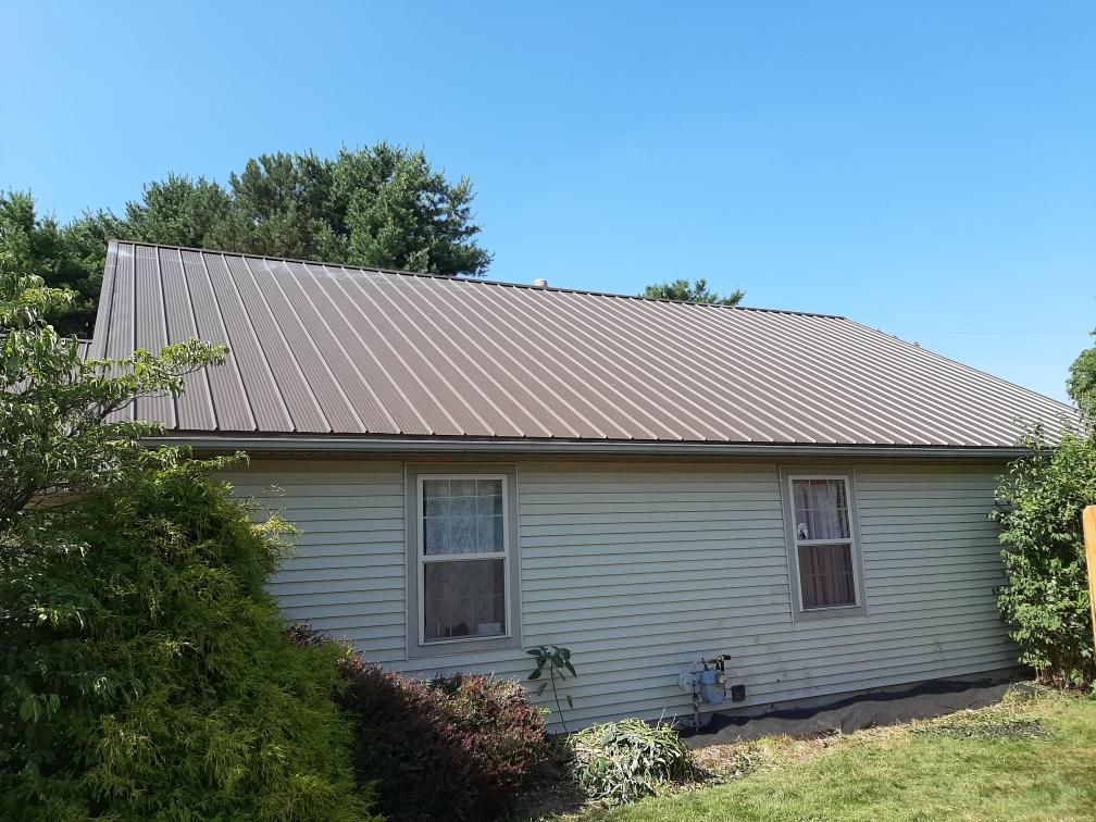 A Metal Roof Installed by Platinum Home Exteriors Located In Marietta, Ohio