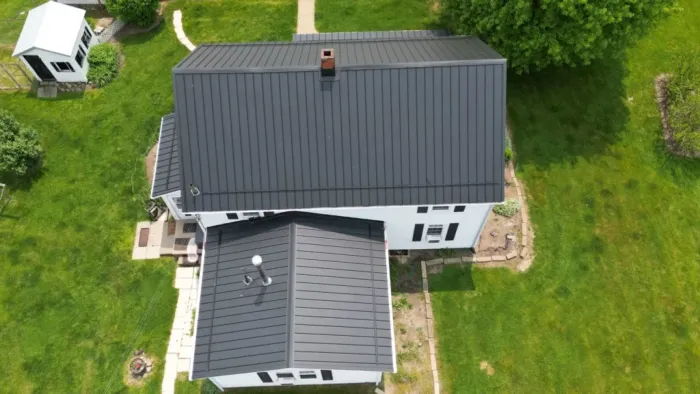 Metal roof built by platinum home exteriors