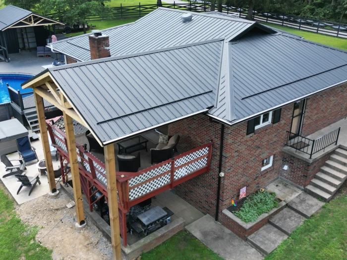 Seamless Gutters On House For St. Marys, WV